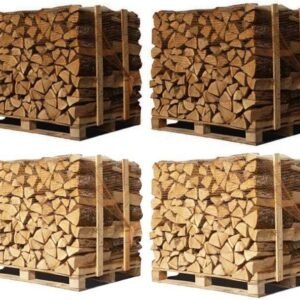 4 x Palettes (2 chêne blanc + 2 Hêtre/Charme) – Bûches de 40 cm